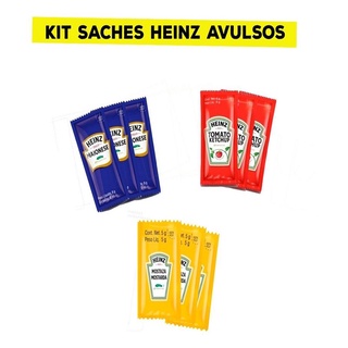 Kit Saches Heinz Avulsos Ketchup 50 Unidades Para Casa