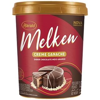 Creme Ganache Sabor Chocolate Meio Amargo 1kg - Melken Harald (1)