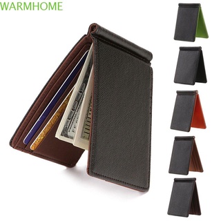 WARMHOME Carteira Masculina Fina De Couro PU Para Negócios/Cartão De Crédito/Curto/Multicolorido (1)