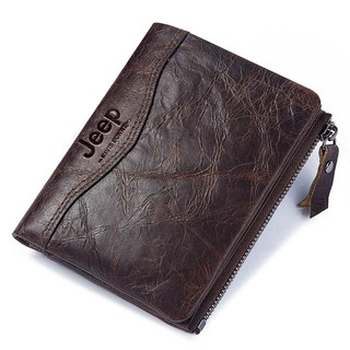 Men's Leather Wallet with Slim Double Fold Money Bag Good Quality
