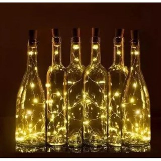 Rolha De garrafa de Led Luz Fio Fada 2m com 20 Leds para Decoração de Natal em Garrafas, Decoração de festas, Artesanato Sustentável (1)