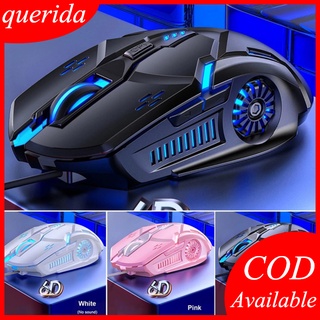 COD G5 Wired Gaming Mouse Colorful Backlight 6 Button Silent Mouse 4-speed 3200 DPI RGB Gaming Mouse