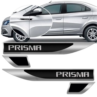 Par Emblema Lateral Resinado Aplique Adesivo Paralama Porta GM Prisma