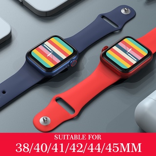 Pulseira Smartwatch Silicone W26 W46 F8 T500 T900 T5 F9 X7 X8 Apple Watch IWO 38mm 40mm 42mm 44mm Acessórios (1)