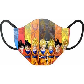 Mascara Proteção Personalizada Dragon Ball Z Goku Vegeta