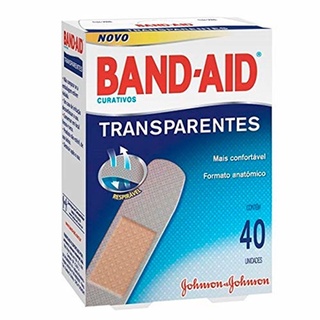 Curativo Band-Aid Transparente com 40 Unidades Johnson & Johnson