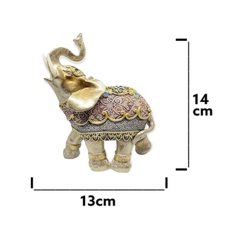 Elefante Decorativo Em Resina Indiano Sabedoria Sorte Prosperidade Dinheiro Presente Decorativo Indiano Presente (3)