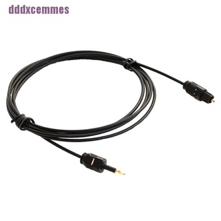 Dddxcemms// 1.96Ft Toslink Macho Para Mini Plugue 3.5mm Cabo De Áudio SPDIF Óptico Digital (8)