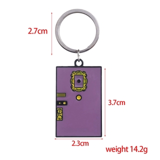 C204 Friends TV Show Jewelry Monica Door Keychain Central Perk Coffee Time Key Chain for Women Men Fans Car Keyring (5)