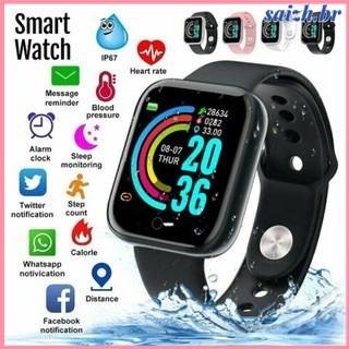 Y68 Smart Watch with Fitness Heart Rate Monitor Waterproof y68 d20 smart watch watch saizh.br