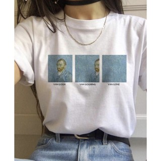 Camiseta Van Gogh Tumblr Unissex Poliéster