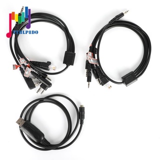 8 in 1 Programming Cable Walkie Talkie Cable for Motorola PUXING UV-5R