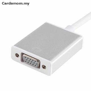 FCC Cabo Adaptador USB 3.1 Tipo C Para VGA-Macho 1080p Fêmea Conversor (Carmam.my) (4)