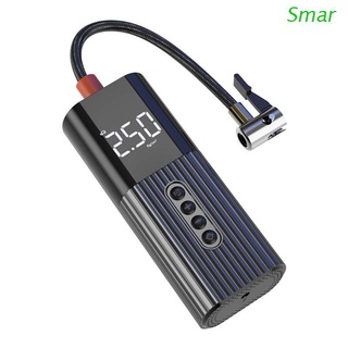 Smar Inflatable Pump Mini Portable Air Compressor with LED Lighting 12V Tyre Inflator for Car Bicycle Ball
