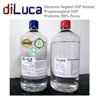 Glicerina Vegetal USP Kosher 500ml + PropilenoGlicol USP 500ml (1)