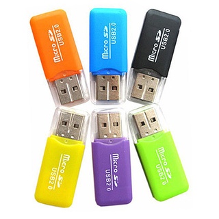 Card Reader Adapter USB 2.0 High Speed Portable Micro SD TF T-Flash TF Memory Card COD (6)