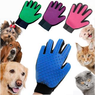 Luva para Escovar/Massagear/Limpar/Remover Pelos de Cães/Gatos (2)
