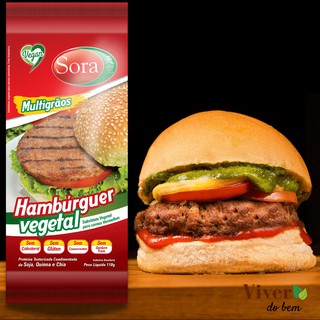Sora Hamburguer Vegetal Vegano Multigrãos Carne Vermelha 110g (5)