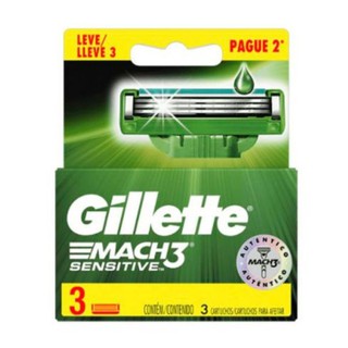 Carga Gillette Mach3 Sensitive - GILLETTE