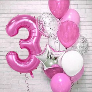 12 Balões Número 72 centímetros balão Balões de Aniversário menina Decoração De aniversário Festa Princesa (2)