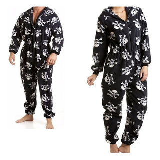 Pijama Macacão Caveira Ideal Para O Frio Intenso