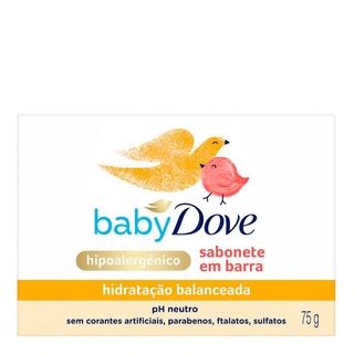Sabonete em Barra DOVE BABY - 75g - Hidratação Enriquecida/ Hidratação Balanceada a Escolher