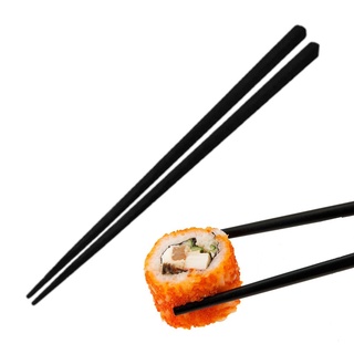 Kit Com 5 Pares Hashi De Melamina Comida Japonesa Oriental Quadrado