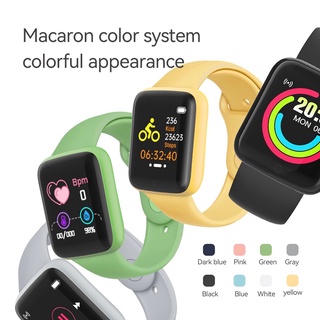 Novo Macaron Y68 smartwatch Bluetooth monitor fitness relogio impermeável smart watch (1)