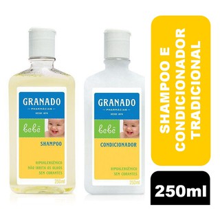 Kit Shampoo 250ml + Condicionador 250ml Granado Baby Tradicional (1)