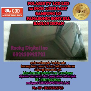 Polarizador Polarizer 32 Polegadas 0 Graus Frontal TV LCD LED Marca SAMSUNG LG PANASONIC SONY SBY