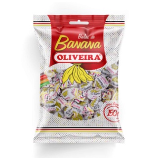 Bala Mastigável Banana 150g - Oliveira