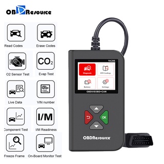 Car Full OBD2 Scanner YA101 Para 12 V Check Motor Horror Leitor De Código De Ferramenta De Diagnóstico Com Teste De Bateria (7)