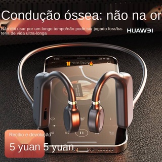 Local Genuíno Adequado para HUAWEI fone de ouvido Bluetooth de condução óssea sem fio duplo não ouvido fone de ouvido pendurado no pescoço Apple HUAWEI vivOPPO universal