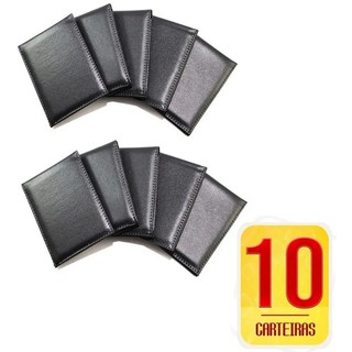 Kit 10 carteiras masculinas slim porta cartão Diamond