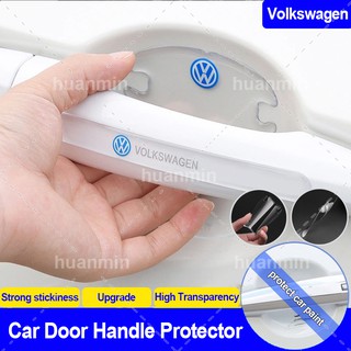 (Volkswagen) 12pcs etiqueta do filme maçaneta da porta do carro proteger o punho do carro anti protetor de arranhões