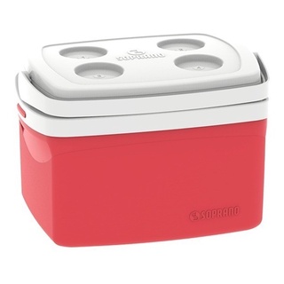 Caixa Térmica Cooler Soprano 12L Tropical - Vermelha (1)
