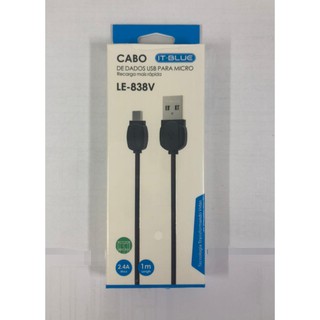 CABO IT-BLUE MICRO USB V8 LE-838V 1M 2.4A