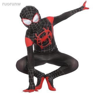 ♕♀Longe De Casa Do Homem Aranha Traje Cosplay Peter Parker Zentai Suit Superhero Bodysuit Macacão Traje De Halloween (7)