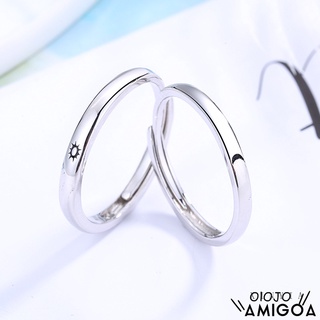 Anéis De Casal Anéis De Sol E Lua Presentes Personalizados Para Casais Moda Coreana Ins -OLO (3)