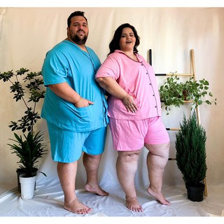 Pijama Masculino de botões Plus Size (2)