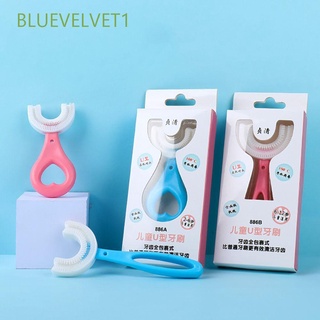 Bluevelvet1 2-12 Anos Escova De Dentes De Silicone Com Cabo Para Crianças / Escova De Dentes Infantil / Multicolorido (1)