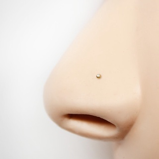 Piercing Nostril Mini com Zircônia em Ouro 18k