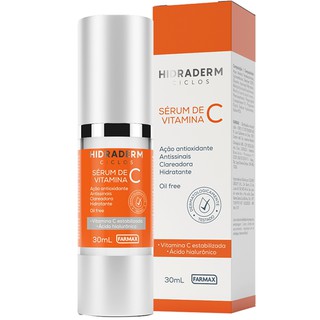 Serum Vitamina C Facial Antissinais Hidraderm Farmax 30 Ml