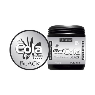 Gel Cola Black Siliconado Ultra Fixação 490g - Yelsew
