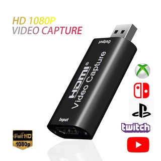4K 1080P HDMI To USB 2.0 Video Capture Card Game Recording Box For PS4 Game Live Streaming Broadcast