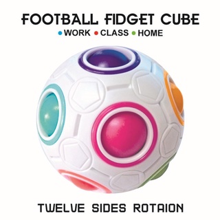 Cubo Mágico Bola Fidget Toy Puzzle Rainbow Ball Anti Estresse Quebra-Cabeça Arco Iris