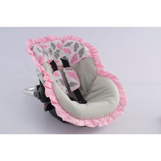Capa Para Bebê Conforto Acolchoada Universal + Cinto Protetor 100% Algodão Menino Menina