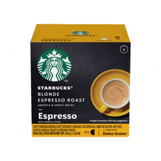 Cápsulas Dolce Gusto Starbucks Café Blonde Espresso Roast - Caixa