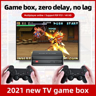 (Nova Chegada) console De Vídeo Game Família 10000 Jogos De Jogo TV Clássico 2 Pcs Gamepad Saída HDMI Nintendo PS1 M8