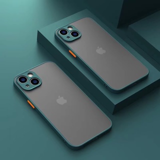 Capa De Celular Transparente Fosca Anti-Impacto De Luxo Para Iphone 11 / 12